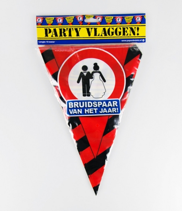 Partyvlaggen Bruidspaar