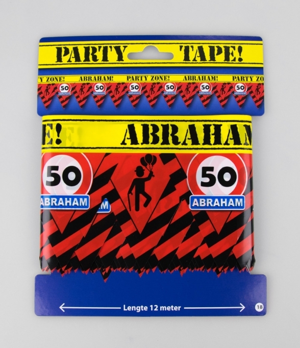 Partytape 50 jaar Abraham