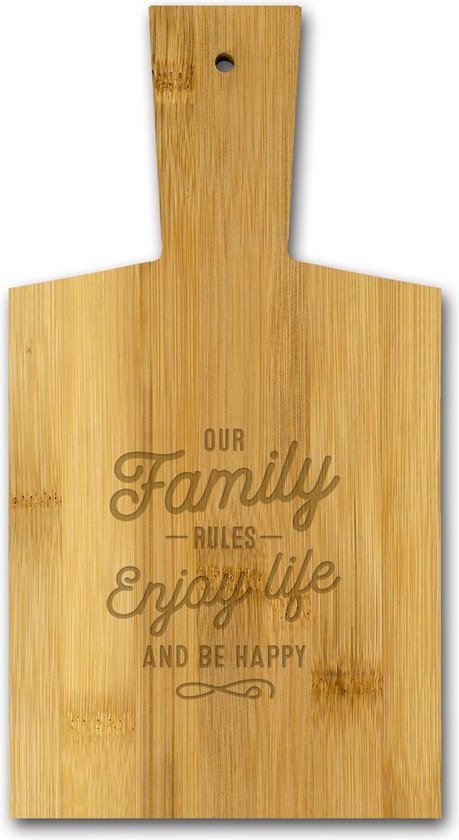 Borrelplank - Our family rules