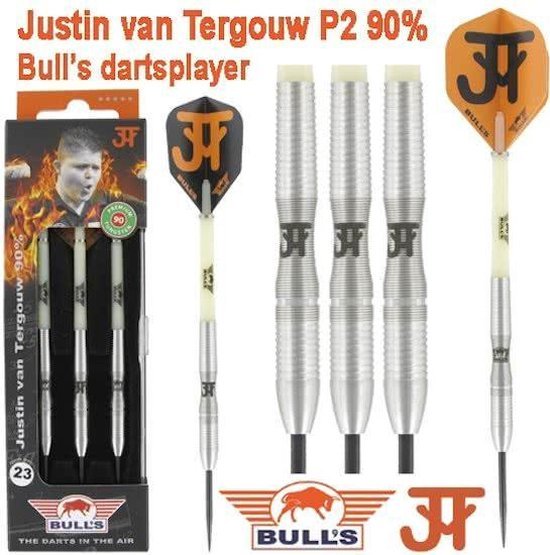 BULL'S dartpijlen Justin van Tergouw P2 90% tungsten 25 gr